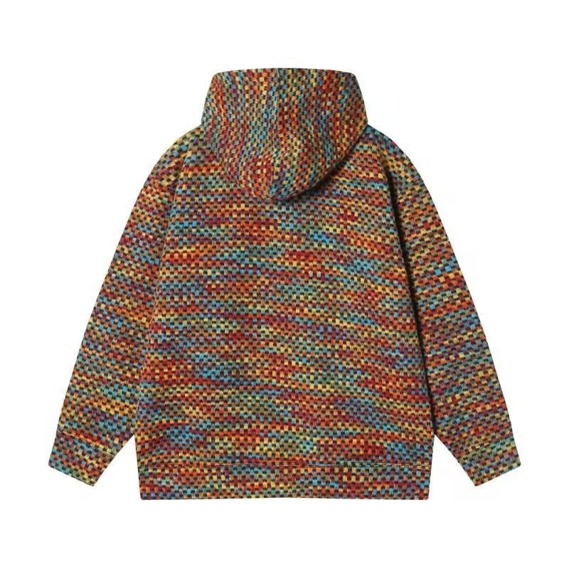 Colorful Knitted Hoodie