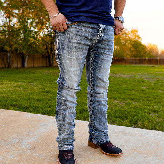 Men’s Straight Fit Blue Jean-048