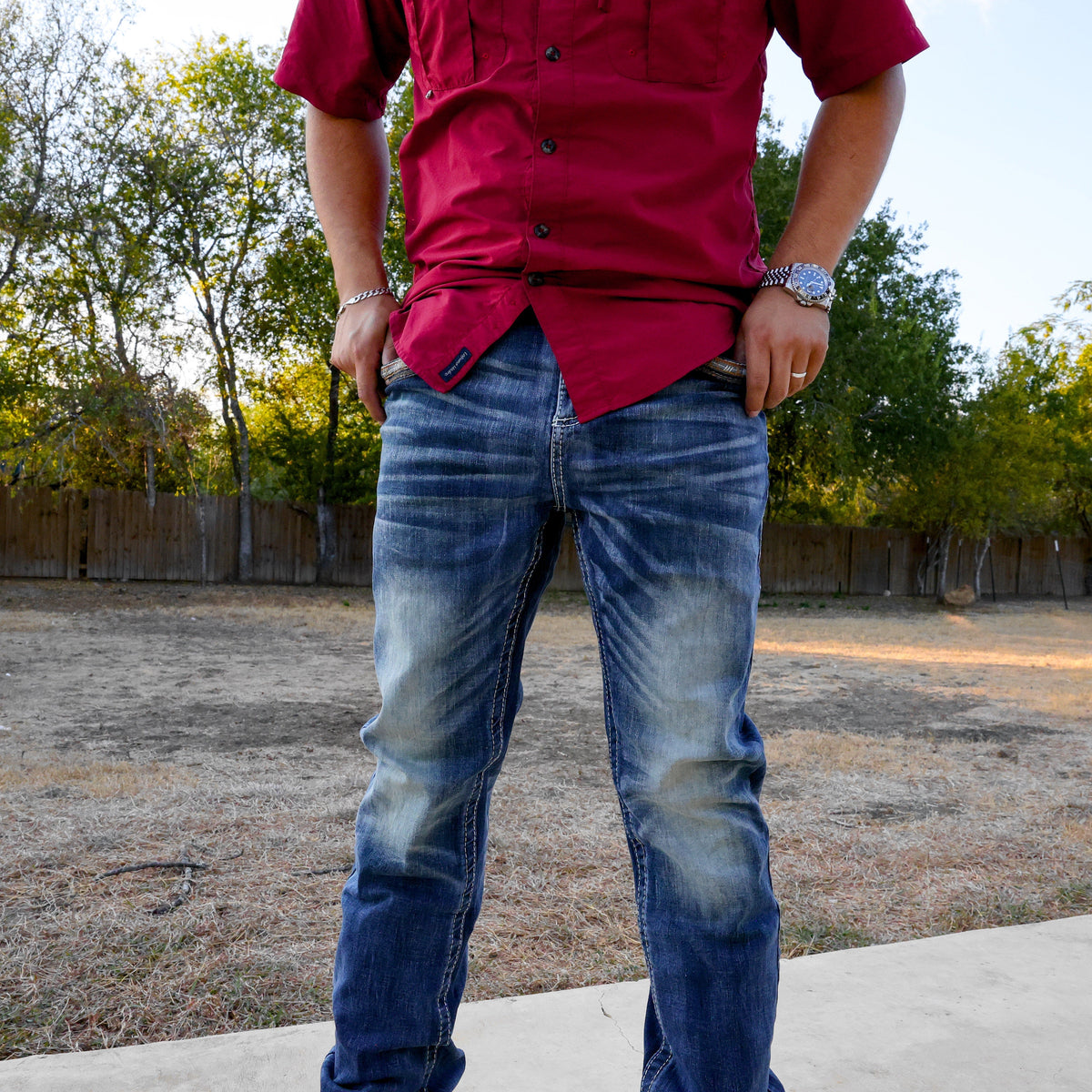 Men’s Straight Fit Blue Jean-040
