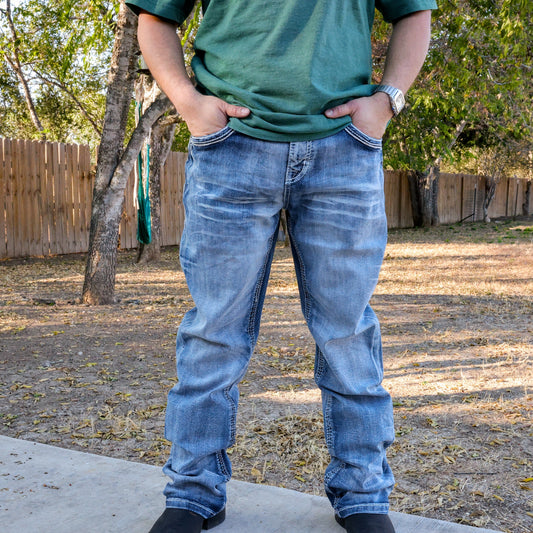 Men’s Straight Fit Blue Jean-041