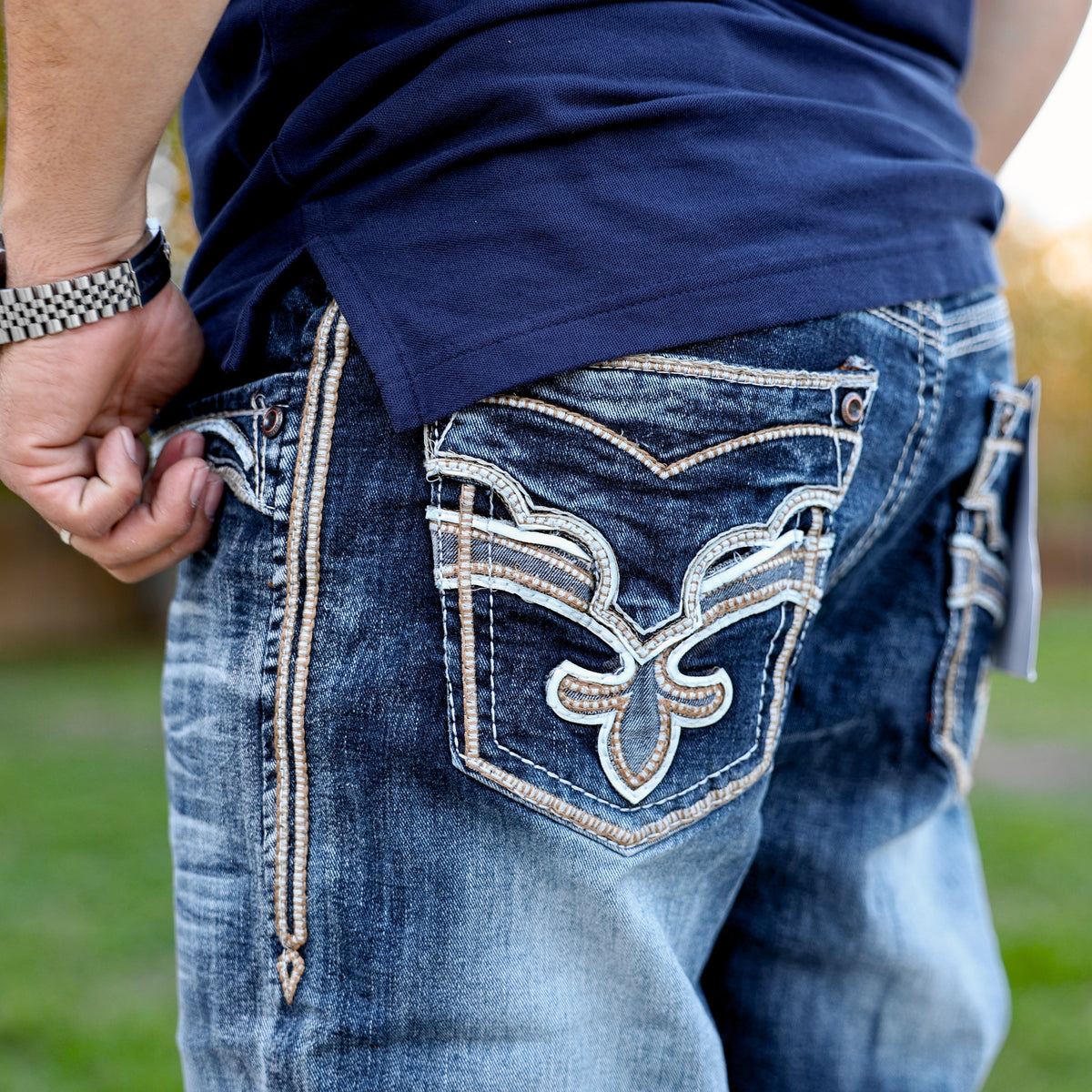 Men’s Straight Fit Blue Jean-049