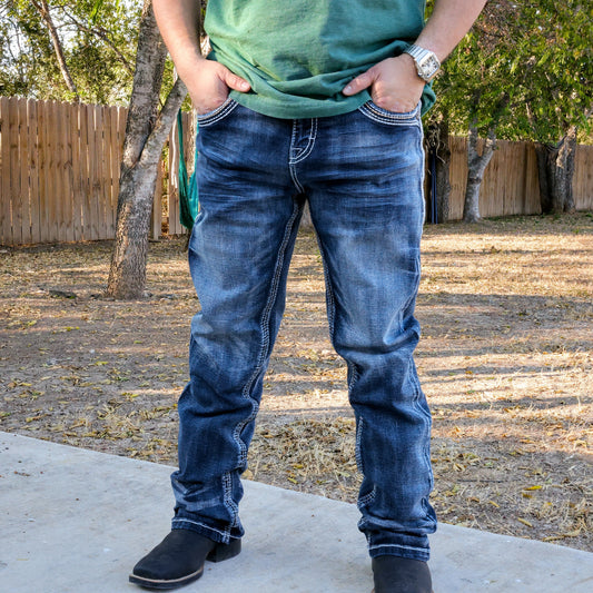 Men’s Straight Fit Blue Jean-042