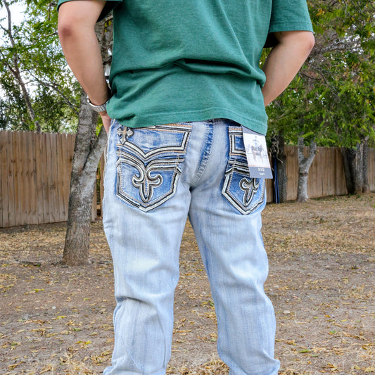 Men’s Straight Fit Blue Jean-043