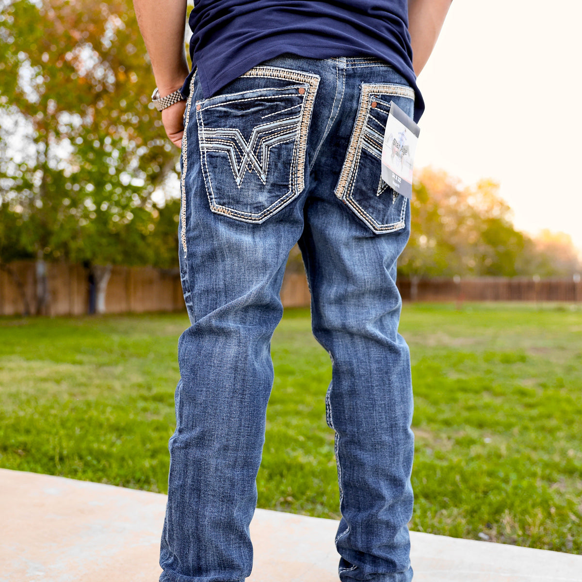 Men’s Straight Fit Blue Jean-047