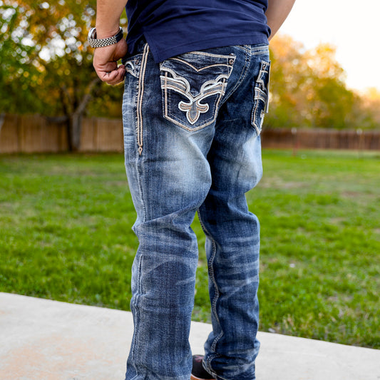 Men’s Straight Fit Blue Jean-049