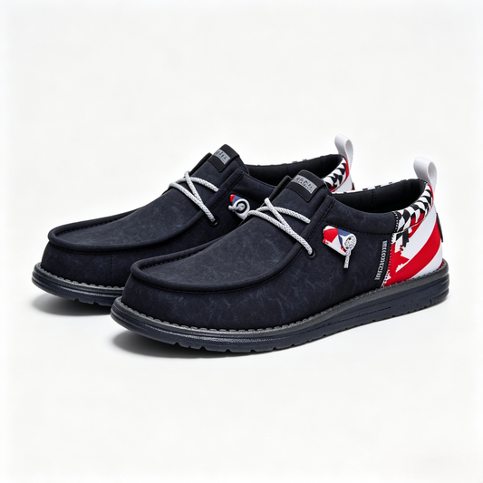 Men's Wally Funk NASCAR Merica Slip-On Shoes
